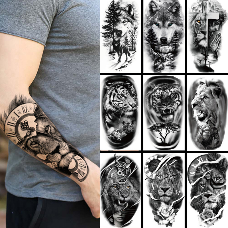 Body Jewelry Art - Wasserdicht Temporäre Tätowierung Aufkleber Wald Große