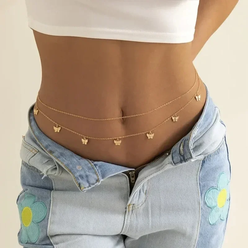 Body Jewelry Ends - Neue Charme Sexy Doppel Schicht Schmetterling