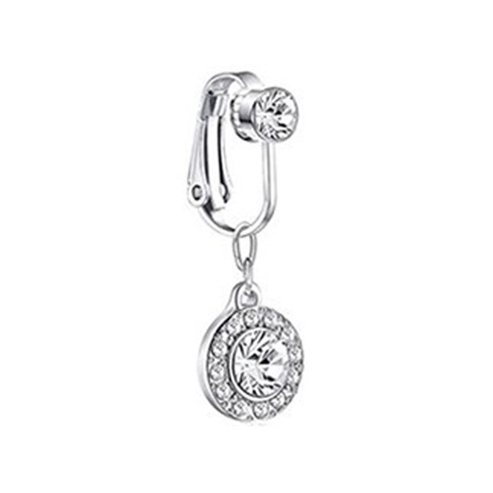 Body Jewelry And Earrings - Schmetterlings-Clip-On-Ohrringe, nicht durchdringender Bauchnabelring, künstlicher Bauchnabelring,