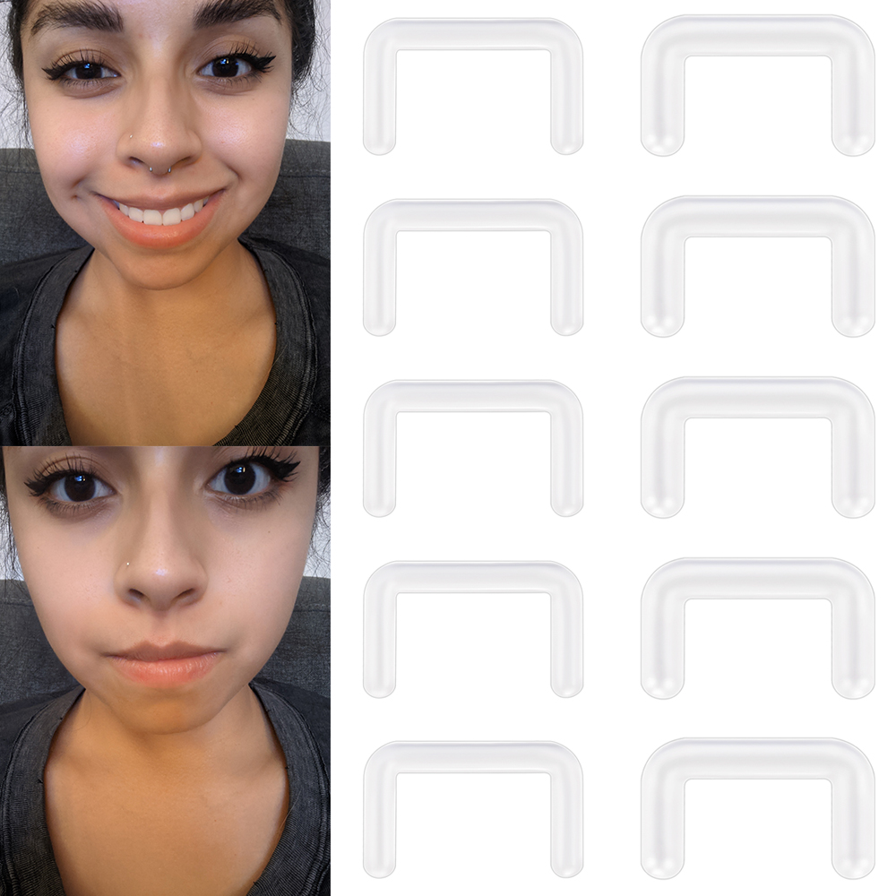 Body Jewelry Storage - 14/16G Septum Piercings Hider Acryl Nasenstecker