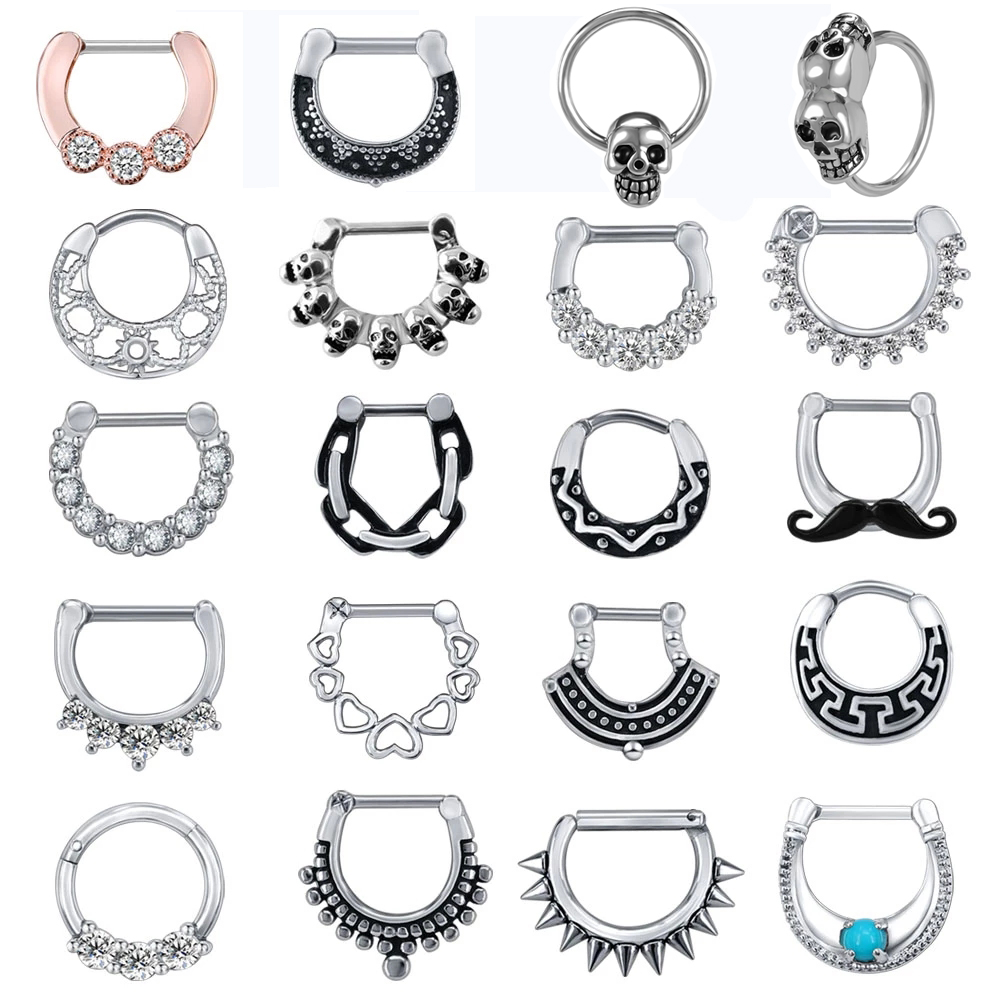 Zs Body Jewelry - ZS 16G Chirurgenstahl Indische Nase Septum