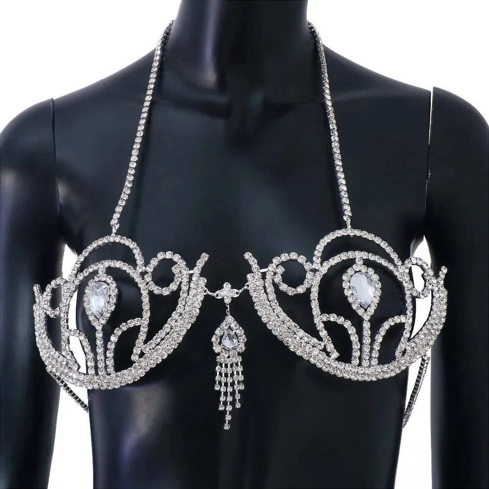 Luxus Strass Bikini BH geometr – Body Jewelry Ends Bewertung und Preis