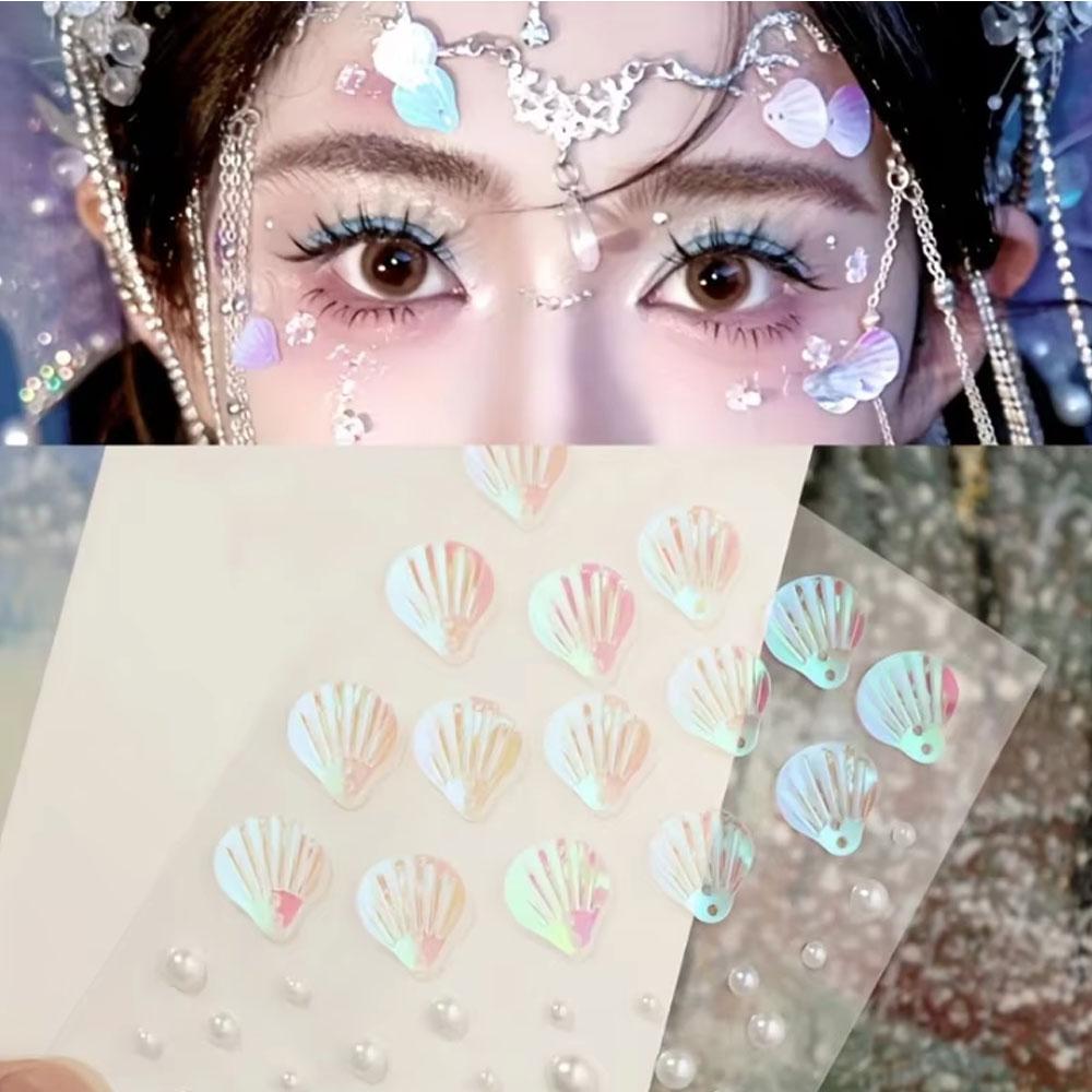 1Sheet Iridescent Shell Mixed  – Body Jewelry Art Bewertung und Preis