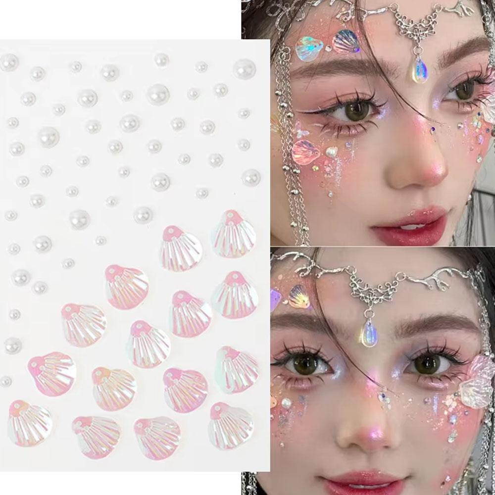 1Sheet Iridescent Shell Mixed  – Body Jewelry Art Bewertung und Preis