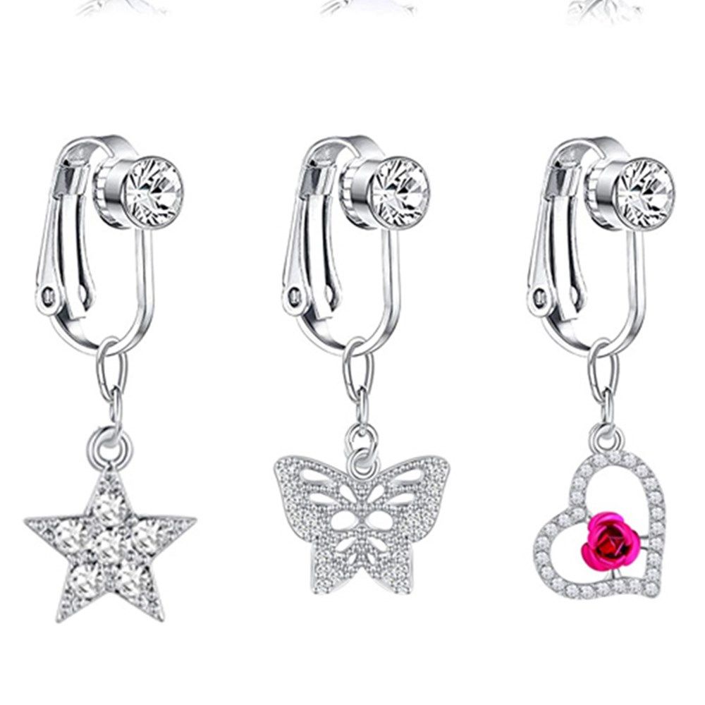 Schmetterlings-Clip-On-Ohrring – Body Jewelry And Earrings Bewertung und Preis