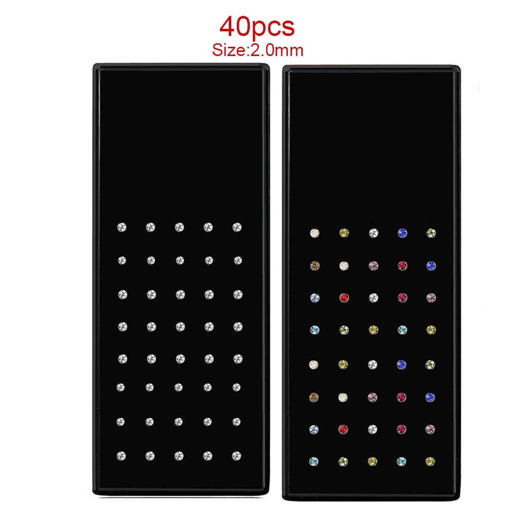 40pc Set Mode Kristall Nasenri – Body Jewelry Storage Bewertung und Preis