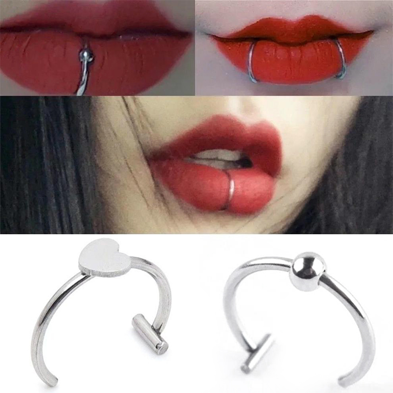 1 Stück Edelstahl Fake Nasenri – Body Jewelry And Earrings Bewertung und Preis
