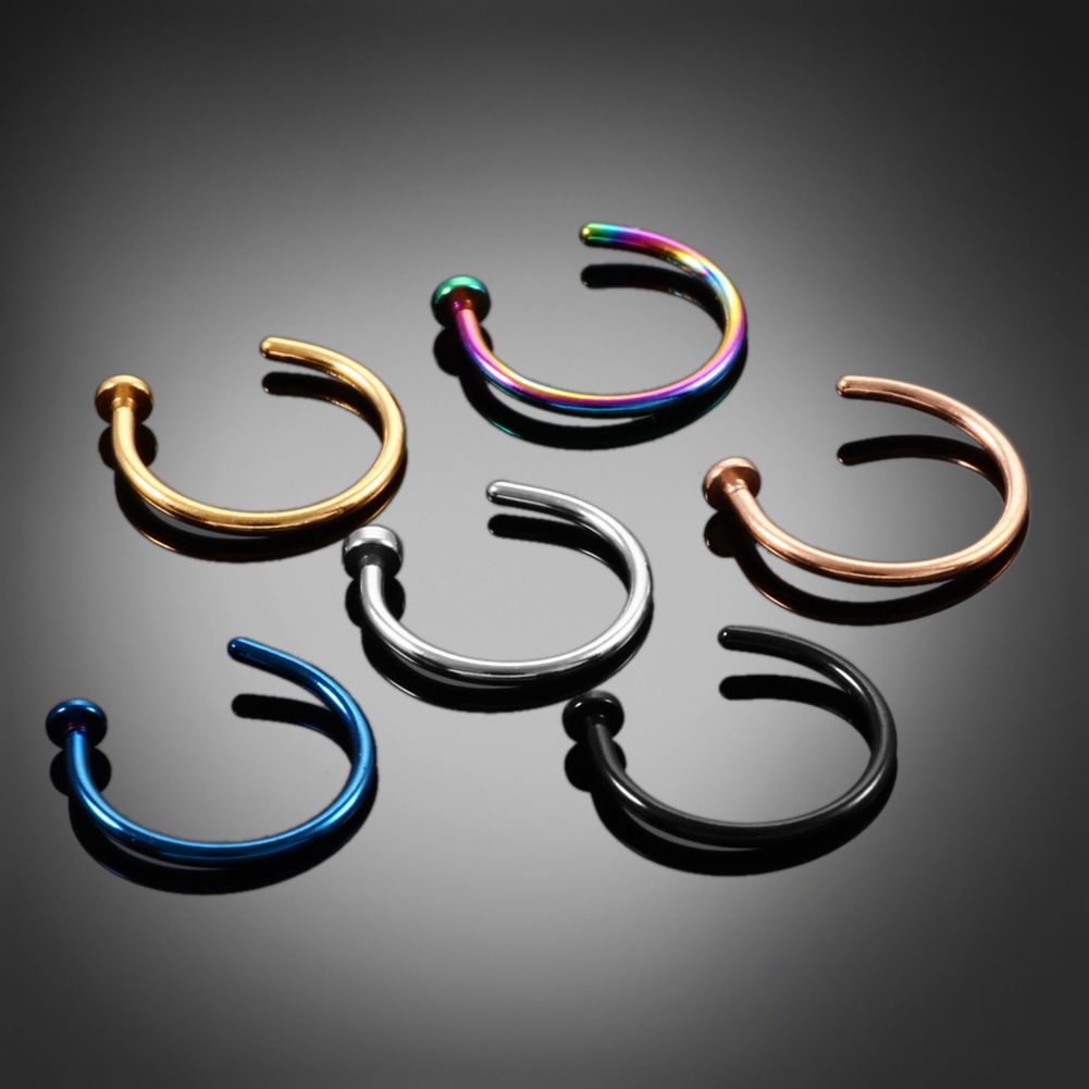 10 Stück Dünne Edelstahl C-For – Body Jewelry And Earrings Bewertung und Preis