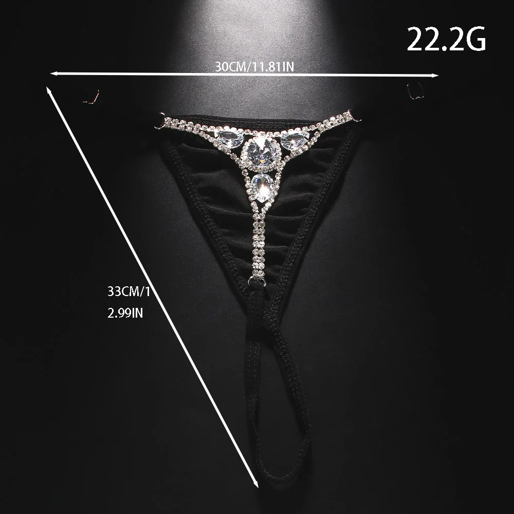 Sexy runder Strass-Tanga, vers – Body Jewelry Women Bewertung und Preis