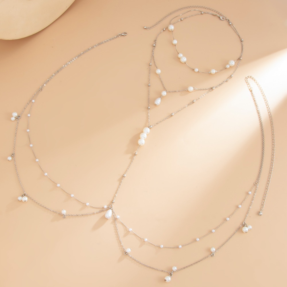 Mehrlagige Imitationsperlen-Ha – Body Jewelry Ends Bewertung und Preis