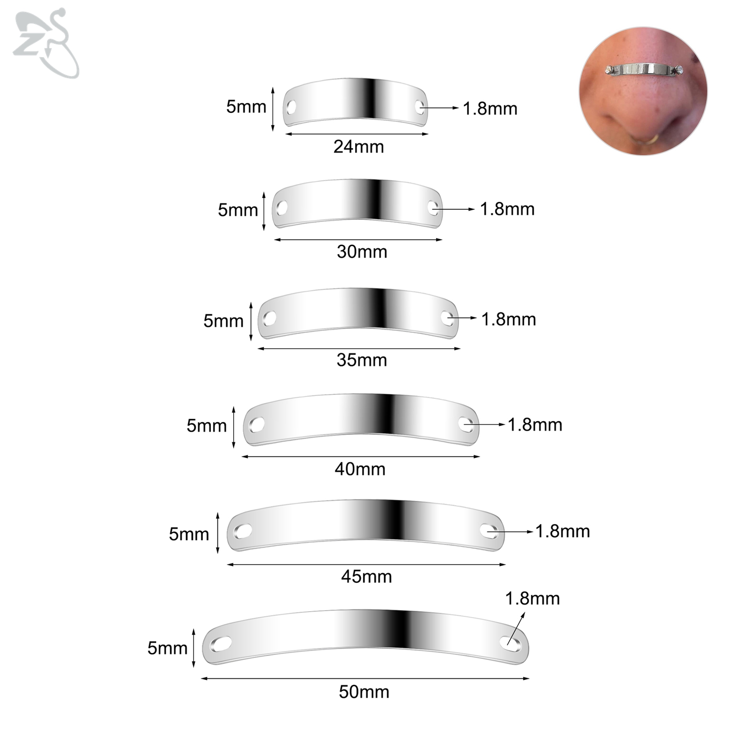 AOEDEJ 1 Stück Nasenring aus E – Zs Body Jewelry Bewertung und Preis