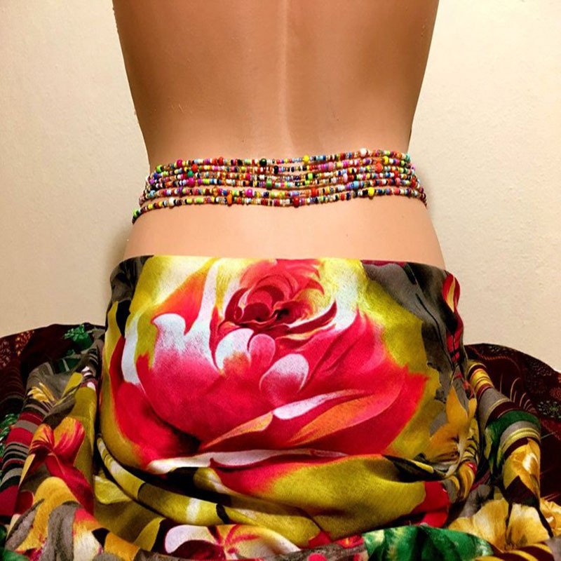 Frauen geschichteten Perlen Ba – Body Jewelry Women Bewertung und Preis