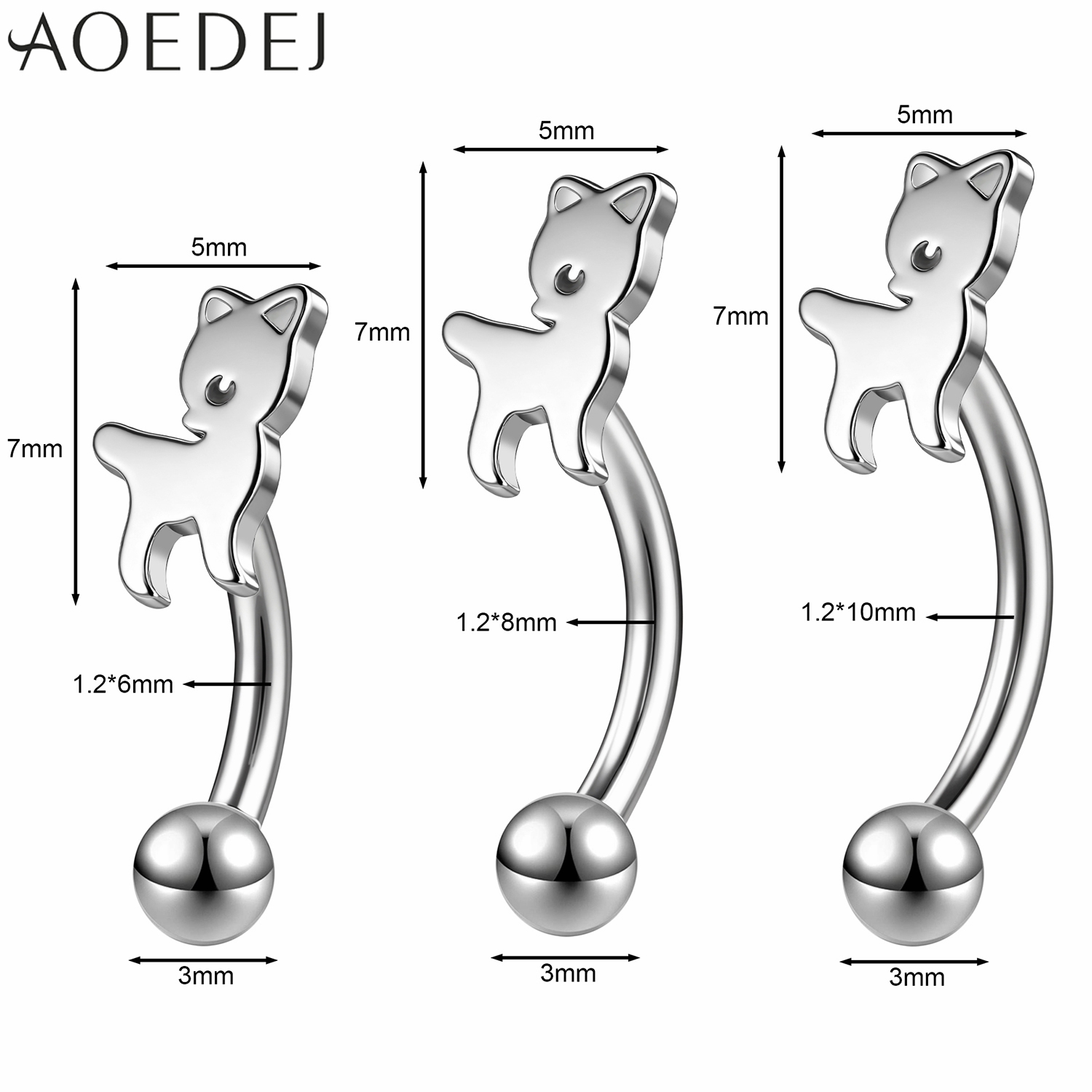 AOEDEJ 1 STÜCK 16G Cartoon Ede – Zs Body Jewelry Bewertung und Preis